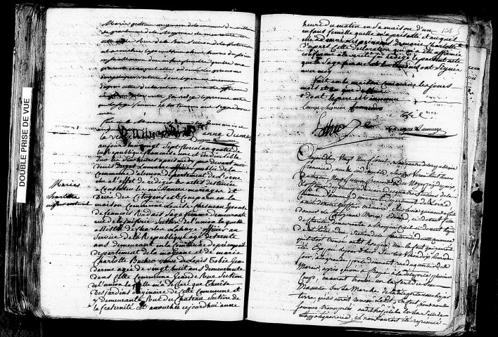 Acte de naissance de QUENTIN Angélique Victoire enfant naturel (15 mai 1796),acte de naissance de DESJARDINS Marie Charlotte enfant naturel (16 mai 1796),acte de naissance de Jacques François enfant trouvé (18 mai 1796).