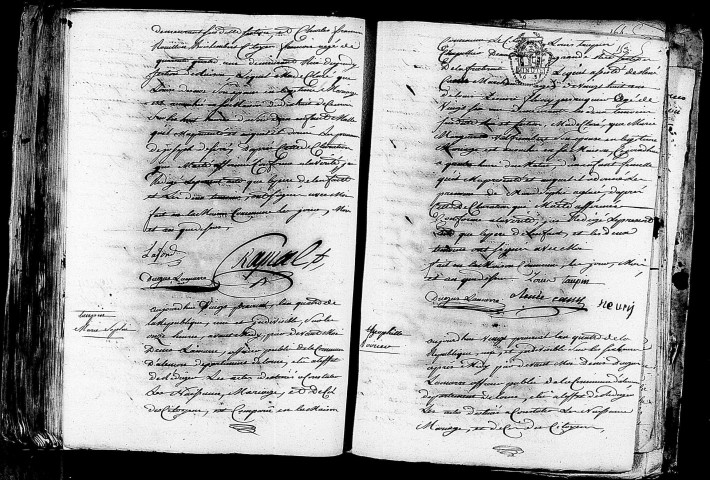 Acte de naissance de LAFOND Joseph Désiré (6 juin 1796),acte de naissance de TAUPIN Marie Sophie Aglaée (7 juin 1796),acte de naissance de POIRIER Théophile (8 juin 1796).
