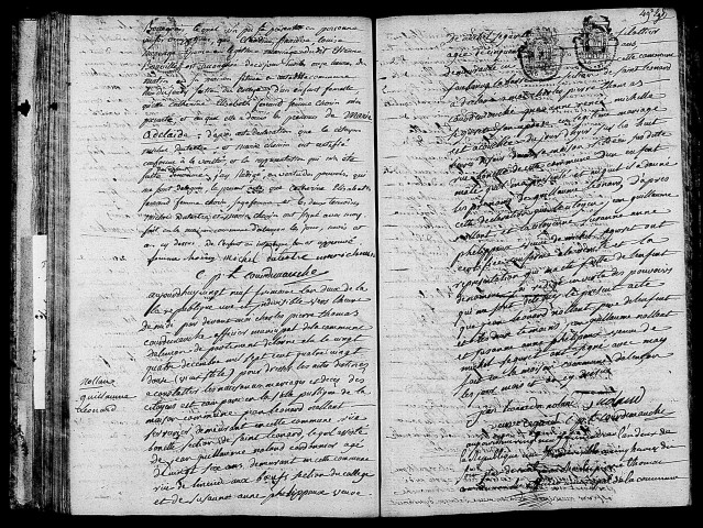 Acte de naissance de BARVILE Marie Adélaïde (16 décembre 1793),acte de naissance de NOLLAND Guillaume Léonard (18 décembre 1793),acte de naissance de LEMEE Louis Thomas (19 décembre 1793).