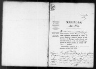 Registre des actes de mariage (1831).