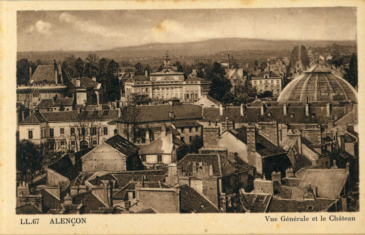 Alençon (Orne), vues artistiques (CAP), Vue générale du Château (LL67), La Préfecture (ND11), La Place Foch (LL99), Le château vu de la Place Foch (LL34), Le Château des Ducs, La Tour couronnée (ND54), L'Église Notre-Dame (ND188), Détail du portail Notre-Dame (LL12), Le Tribunal de commerce et le porche de l'Église Notre-Dame (ND103), L'Hôtel de ville (LL52), La Rue Saint-Blaise (CAP258), La Caisse d'épargne (ND177), Le fronton de la Poste et le square (CAP233), La Rue du Jeudi, la Poste et vieille maison (CAP252), vieille maison, Rue de la Barre (LL135), l'Église Notre-Dame et le Pont-Neuf (LL137), vue sur la Sarthe (ND77), L'Église Notre-Dame vue du Pont-Neuf (LL30), Le Parc (LL62), La grande allée du jardin public (CAP234), Le Point d'Alençon (LL206) : carnet 20 cartes postales sépia , édition CAPCie des arts photomécaniques, Paris, 1910, (15e), (14x9), AMA.