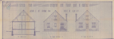permis de construire n°24, Construction d'une maison d'habitation Avenue Courteille Alençon, (date de décision : 1934).
