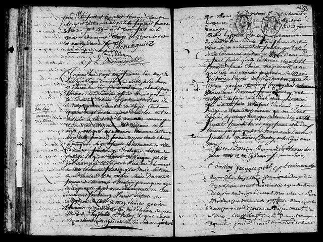 Acte de naissance de GUIBET Valérie (12 décembre 1793),acte de naissance de BOULAY Marie Victoire (11 décembre 1793),acte de naissance de CHAUMONT Marie Julie Auguste enfant naturel (13 décembre 1793).