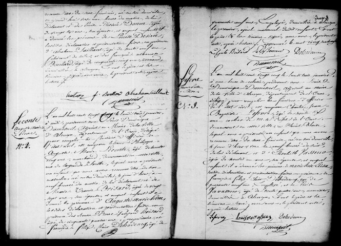 Registre des actes de naissance et adoption (1825).