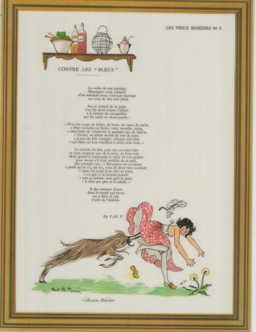 Planches botaniques et vieux remèdes plastifiées, collection éditée par les laboratoires Paul Métadier (25.x 33.5) (sd).