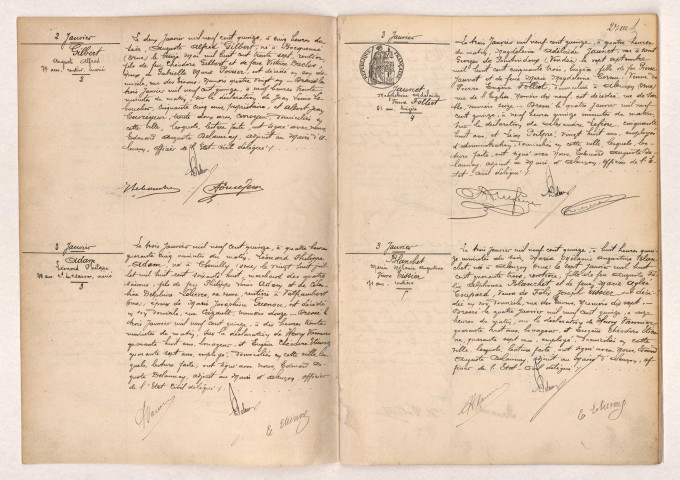 Registre des actes de décès (1915).