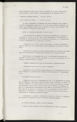 Urbanisme, secteur Alençon Cerisé, plan d'urbanisme en détail, création d'une Z.A.D., création d'une Z.A.C.