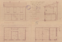 permis de construire n°22, Construction de locaux annexes Rue Cazault Alençon, (date de décision : 1935), (auteur du projet, architecte : MERCIER Robert).