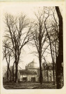 Alençon, Château des Ducs, la tour couronnée, photographie noir et blanc (1894).