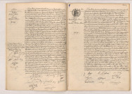 Acte de mariage de JOURDAN Marcel Denis et DUVAL Valentine Félicie (3 juin 1905), acte de mariage de PEIGNÉ ÉMILE Alexandre Désiré et MARY Émilienne Mélanie Marie (3 juin 1905).