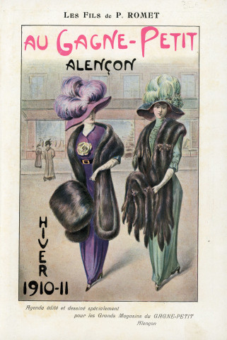 Grands Magasins du Gagne-Petit, publicité : agenda (1911).