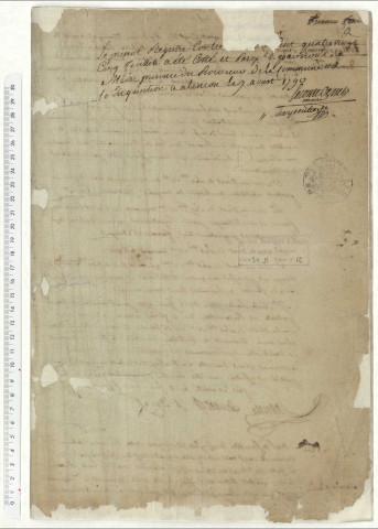 Délibérations du conseil général de la commune d'Alençon (19 avril 1794-19 avril 1795).