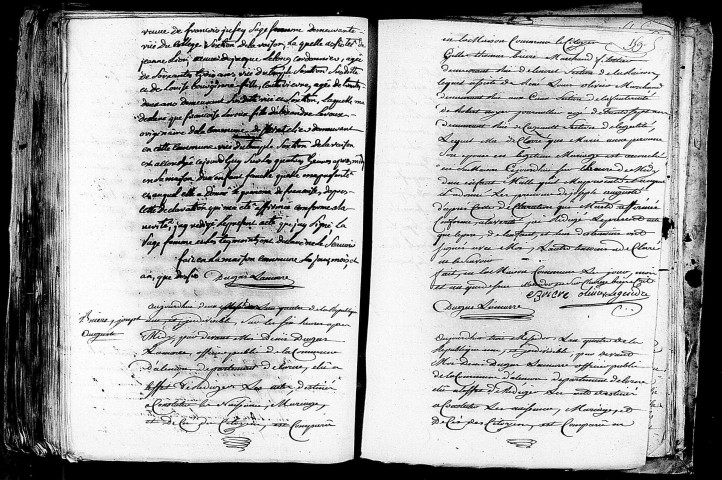 Acte de naissance de LEROUX Françoise enfant naturel (20 juin 1796),acte de naissance de BRIERE Joseph Auguste (16 juin 1796),acte de naissance de AILLIARD Marie Anne (21 juin 1796).