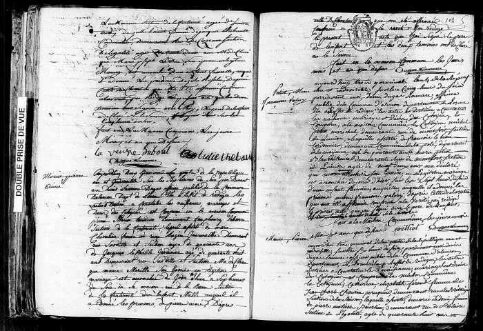 Acte de naissance de LESIMPLE Julie Rosalie (21 mars 1796),acte de naissance de MORIN Pierre Aimé (21 mars 1796),acte de naissance de PETIOT Marie Françoise Valérie (22 mars 1796),acte de naissance de MOINE Pierre (22 mars 1796).