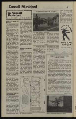 Alençon Notre Cité, journal d'information municipale et districale n°35 (novembre 1980).