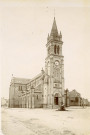 Alençon, l'église Saint Pierre de Montsort (1894), photographie noir et blanc.