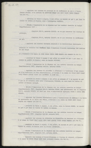 Marchés de gré à gré, entreprise SOREAU, marché CAUCE pour les charpentes des cantines, marché GAGNEUX pour l'école Jeanne Géraud, marché Voisine pour la bibliothèque municipale, marché GORON pour la salle des fêtes, marché LEVANNIER pour le Presbytère de Monsort, marché Lapeyre pour l'église Saint Léonard.
