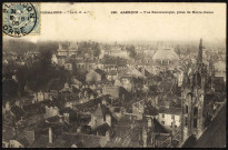 Alençon (Orne), vue panoramique prise depuis de l'église Notre-Dame, carte postale ancienne noir et blanc n°120, la C.P.A., sd, (14x9), AMA.