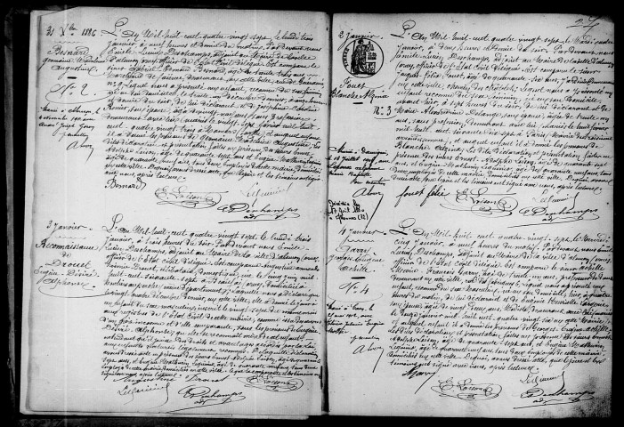 Registre des actes de naissance et adoption.