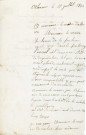 Lavoir Saint Isige ou lavoir de Lancrel, entretien et réparations (1864-1897) : correspondance, pétitions ; amélioration de l'aménagement, cession de terrain entre la ville et l'asile d'aliénés départemental (30 octobre 1872-31 juillet 1876) : convention de cession, plans, devis estimatif ; établissement d'un étendage et dallage du sol (18 mars - 9 avril 1878) : devis, délibération, quittance, gestion (1880-1898) : règlement, pétition des habitants de Lancrel.