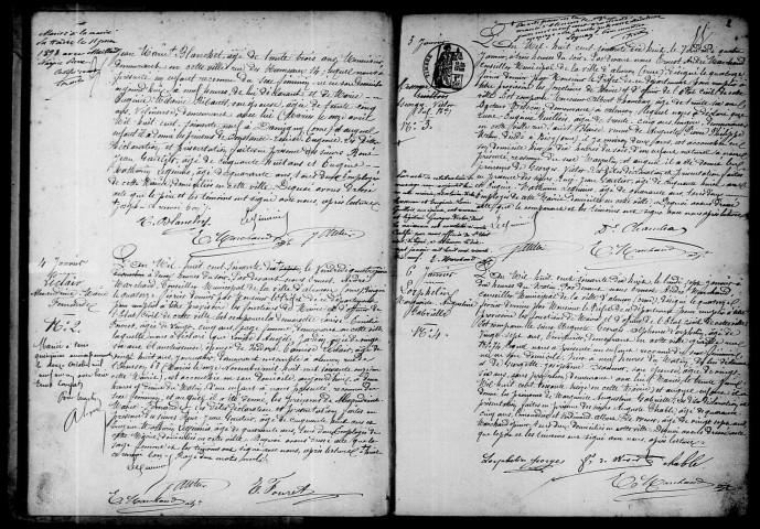 Registre des actes de naissance et adoption.