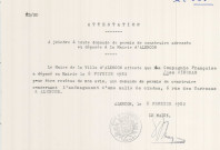 Cinéma "Normandy" à Alençon, projet d'aménagement de la salle 4, salle 1, salle 4, coupe AB, sous-sol, rez-de-chaussée, permis de construire (architecte : Artémisios WANG, 1/100, 02/02/1982, plan n°6534), papier.