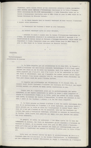Centre social et culturel d'Alençon-Courteille, convention entre la ville et la caisse d'allocations familiales pour la subvention de 260 000 F. Personnel, perfectionnement, attribution de bourses.