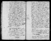 Acte de naissance de Benjamin Nicolas enfant trouvé (1er août 1796),acte de naissance de VERON Marie Antoinette (2 août 1796).