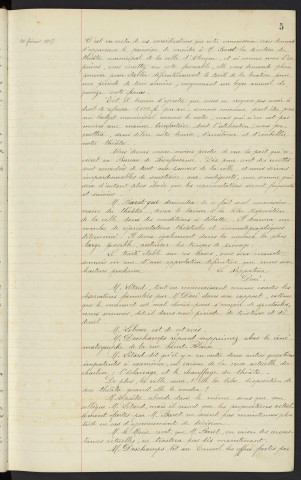 Théâtre d'Alençon, demande d'exploitation par Mr BARET, rapport