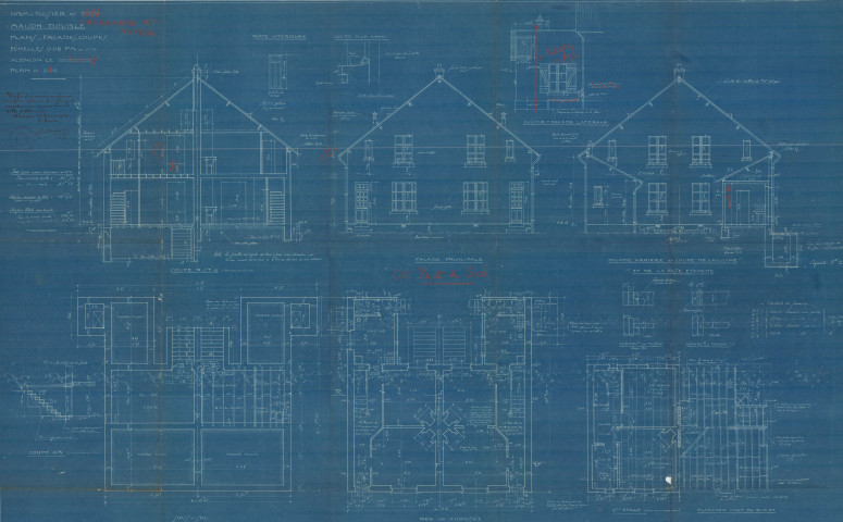 permis de construire n°8, Construction d'une maison d'habitation Route de Sées Alençon, (date de décision : 26/02/1929), (auteur du projet, architecte : BESNARD-BERNADAC Félix).