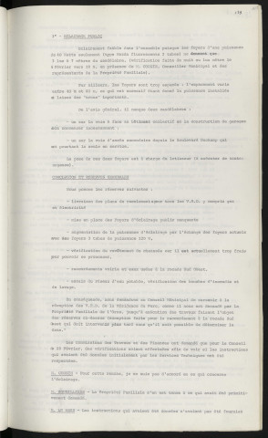 Voirie, résidence du Parc, boulevard Duchamp, demande de remise à la ville V.R.D. par la propriété familiale de l'Orne.