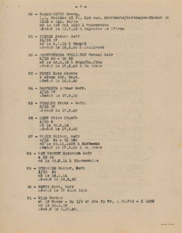 Cimetière de Saint-Léonard, tombes des soldats Allemands, plan calque (15 avril 1947).
