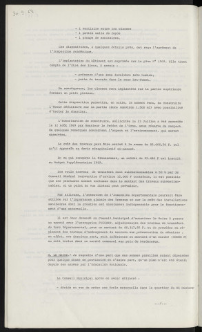 Ecole maternelle boulevard Duchamp, implantation de classes préfabriquées.
