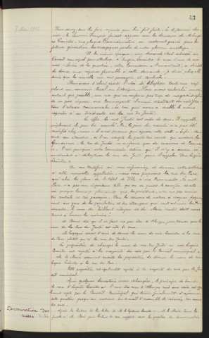 Dénomination des rues, rapport de M. Doré : rapport. Dénomination des rues, demande de M. le Capitaine Bouvier, Président des Vétérans de Sées : rapport