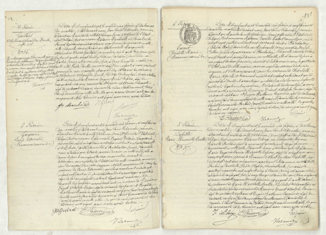 Acte de naissance de GAILLARD Alphonse Alexandre Emile enfant naturel (4 février 1907),reconnaissance de GAGNERIE Louis Armand (6 février 1907),reconnaissance de TAVET Charlotte Marie (6 février 1907),acte de naissance de LABITTE Marie Henriette Berthe (5 février 1907).
