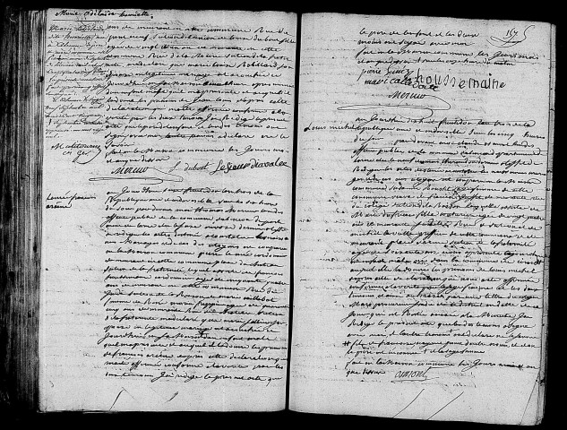 Acte de naissance de LESIEUR Jean Louis (2 septembre 1795),acte de naissance de LEMEE François Arsène (2 septembre 1795),acte de naissance de Louis Michel enfant trouvé (4 septembre 1795).