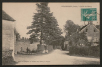 Colombiers (Orne), Centre du bourg, carte postale ancienne noir et blanc, photo et collection A. Maillaut fils, éditeur, à Alençon, (date d'utilisation : 05 mai 1905), (14x9), acquisition 2021, AMA.