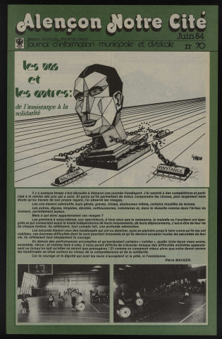 Alençon Notre Cité, journal d'information municipale et districale n°70 (juin 1984).