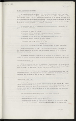 Secteur Alençon Cerisé, plan d'urbanisme de détail, création d'une Z.A.D. et d'une Z.A.C.