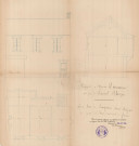 permis de construire n°25, Construction d'une maison d'habitation Rue Lancrel Alençon, (date de décision : 1934), (auteur du projet, architecte : GALLET (entrepreneur)).