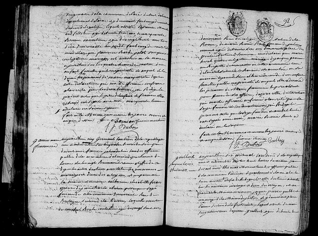 Acte de naissance de BESNIER Marie Marguerite (25 mars 1795),acte de naissance de GASNIER Marie Françoise (24 mars 1795),acte de naissance de GUILBERT Jacques Louis Thomas (26 mars 1795).