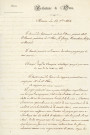 Couverture de la Halle au blé en fer et verre (1864), projet (architecte Charles Arnoul) : rapport, correspondance.