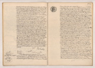 Acte de mariage de mariage de BOUTTIER Ernest Joseph et ROUSTEL Marie Augustine Léonce (11 novembre 1905), acte de mariage de POUYGAROU Joseph Jean Louis Adolphe et LÉVEILLÉE Marie Louise (18 novembre 1905),