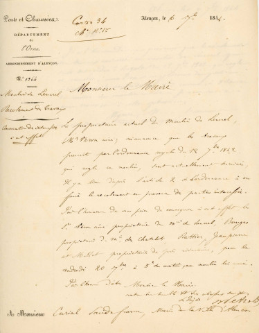 Avis du maire d'Alençon (30 novembre 1940).