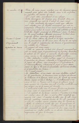 Pavage des rues, achat de pavés : Rapport. Cimetière Saint-Léonard, agrandissement : Adjudication des travaux