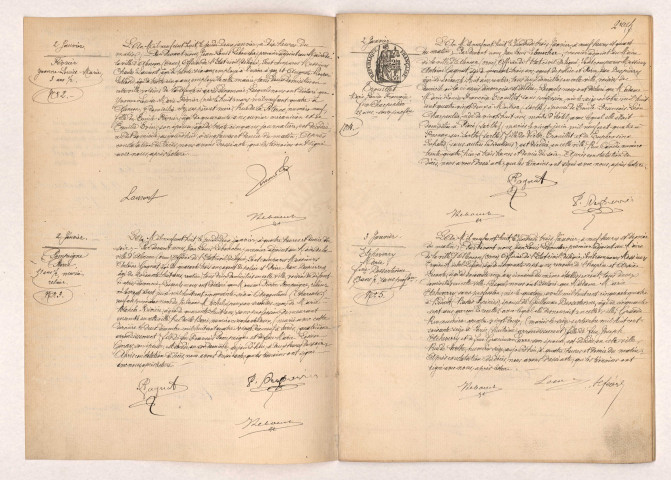 Registre des actes de décès (1908).