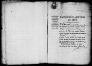 Registre des actes de naissance et adoption (1er janvier - 31 décembre 1813).