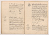 Acte de mariage de MAUGER François Louis Félix et BUCHER Juliette Berthe (31 Août 1907), GRANGER Louis Victor et VENDREDIN Rachel (31 Août 1907), LEROY Fernand Henri Félix et PAVY Angèle Louise veuve POTTIER (02 Septembre 1907).