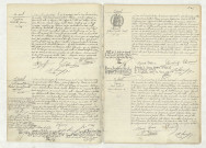 Acte de naissance de GEOFFROY Charlotte Jeanne (14 avril 1910),acte de naissance de BRODIN Hubert Ismaël Michel (15 avril 1910),acte de naissance de RIQUET Gilbert Gaston Louis (15 avril 1910),reconnaissance de GANA René Gabriel (18 avril 1910).