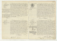 Acte de naissance de LEBRETON Ludovic Isabel (7 octobre 1905),acte de naissance de HUARD Albert Alphonse Léon (8 octobre 1905),acte de naissance de MARCHAND Marcel Louis Clément (14 octobre 1905),acte de naissance de DE MOREL Colette Louise Marie Thérèse (15 octobre 1905).